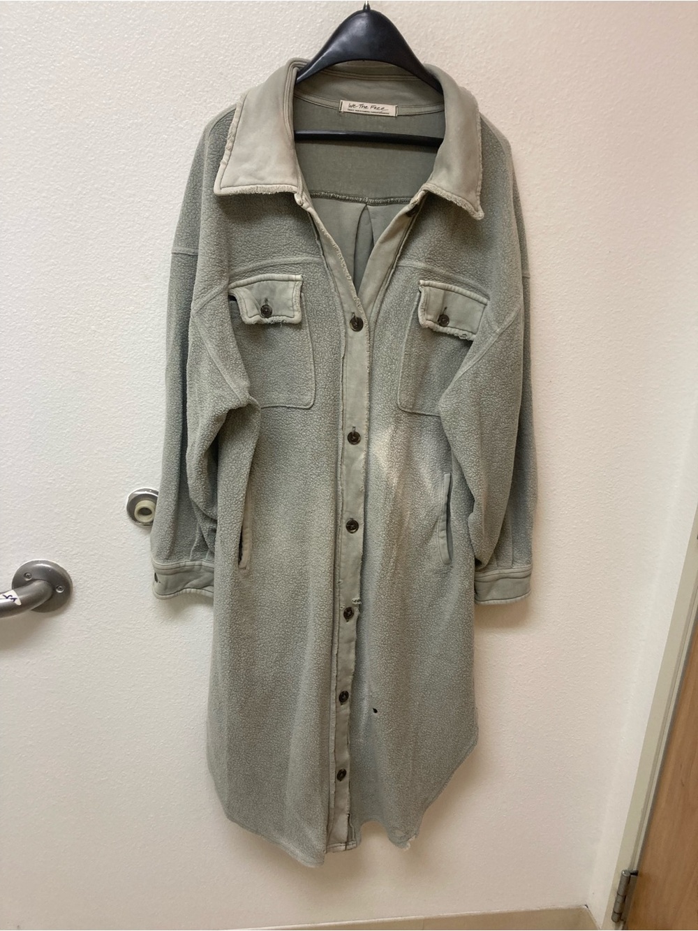 WE THE FREE Boho Edgy Grunge Long Coat (S)